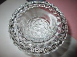 ANTIQUE c. 1825 ANGLO-IRISH HAND CUT CRYSTAL GLASS MATCH SPILL VASE
