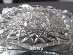 Abp American Brilliant Cut Glass Large Oval Serving Bowl 11.5 X 8.5