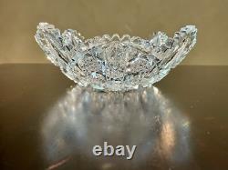 Abp Cut Glass Bowl Outstanding Cutting, Excellent Condition