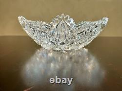 Abp Cut Glass Bowl Outstanding Cutting, Excellent Condition