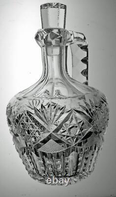 Abp Cut Glass Crystal Whiskey Jug