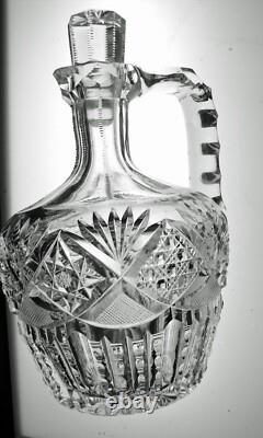 Abp Cut Glass Crystal Whiskey Jug