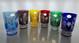 Ajka Marsala Crystal Glasses SET OF 6 Multi Color BEAUTIFUL! Comes with box NEW