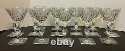 All Items Hawkes Cut Glass SIGNED-Set Of 15, 6 1/2 T, Square Base STEMS