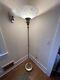 Amazing Ornate Antique Art Deco Torchiere Floor Lamp Cut Crystal Glass Columns