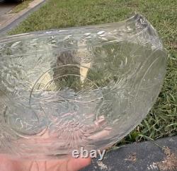 American Antique Brand-Chatillon Sterling Silver Cut Glass Crystal Centerpiece
