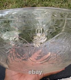 American Antique Brand-Chatillon Sterling Silver Cut Glass Crystal Centerpiece