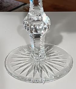 American Brilliant ABP Cut Glass Compote Crystal Rolled Rim