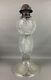 American Brilliant Antique Glass Cut Crystal Large Banquet Oil Lamp No Shade
