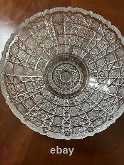 American Brilliant Cut Crystal Glass Bowl