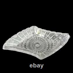 American Brilliant Cut Crystal Glass Dish