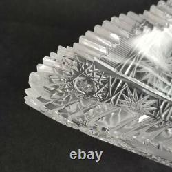 American Brilliant Cut Crystal Glass Dish