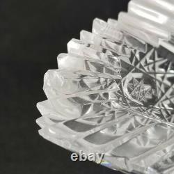 American Brilliant Cut Crystal Glass Dish