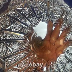 American Brilliant Cut Glass ABP Alhambra Epergne Flower Meriden Glass ABP
