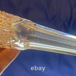 American Brilliant Cut Glass ABP Alhambra Epergne Flower Meriden Glass ABP