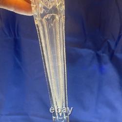 American Brilliant Cut Glass ABP Alhambra Epergne Flower Meriden Glass ABP