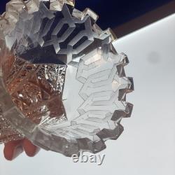 American Brilliant Cut Glass ABP Alhambra Epergne Flower Meriden Glass ABP
