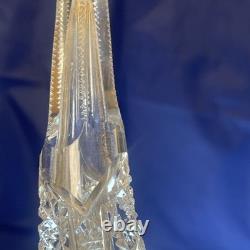 American Brilliant Cut Glass ABP Alhambra Epergne Flower Meriden Glass ABP