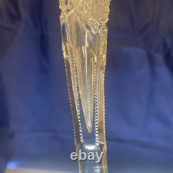 American Brilliant Cut Glass ABP Alhambra Epergne Flower Meriden Glass ABP