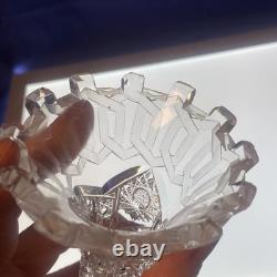 American Brilliant Cut Glass ABP Alhambra Epergne Flower Meriden Glass ABP