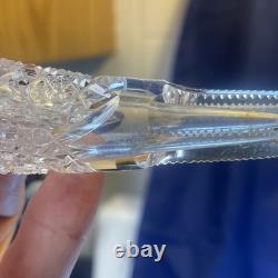 American Brilliant Cut Glass ABP Alhambra Epergne Flower Meriden Glass ABP