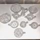 American Brilliant Cut Glass Crystal Full 10 Piece Set Rare Antique Find