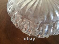 American Brilliant Cut Glass Crystal Water Carafe Wine Decanter 19th century
