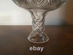American Brilliant Cut Glass Crystal Water Carafe Wine Decanter 19th century