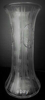 American Brilliant Cut Signed Hawkes Vase-Millicent Pattern-Very Rare&Collectabl