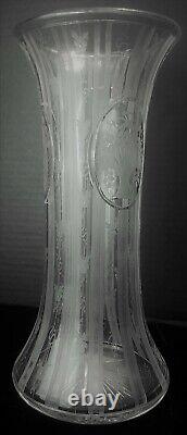 American Brilliant Cut Signed Hawkes Vase-Millicent Pattern-Very Rare&Collectabl