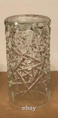 American Brilliant Cut Style Crystal Highball Glasses Set of 7 Extremely Rare