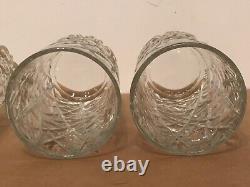 American Brilliant Cut Style Crystal Highball Glasses Set of 7 Extremely Rare