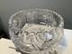 American Brilliant Hand-Cut Crystal Bowl with Sawtooth Rim