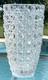 American Brilliant Period ABP Cut Crystal Glass Vase Buttons & Diamonds 8.25 T