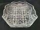 American Brilliant Period Cut Crystal Bowl square 8.75 x 2.75