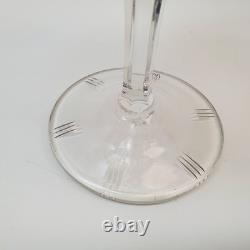 American Brilliant Period Cut Crystal Pedestal Bonbonnière Compote Dish withLid