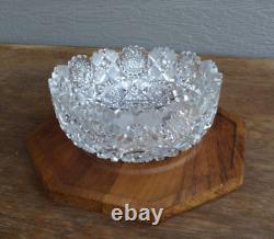 American Brilliant Period Cut Glass 9 Bowl