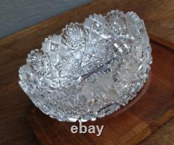 American Brilliant Period Cut Glass 9 Bowl