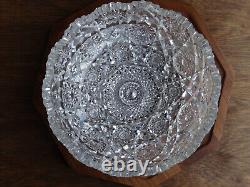 American Brilliant Period Cut Glass 9 Bowl