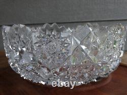 American Brilliant Period Cut Glass 9 Bowl