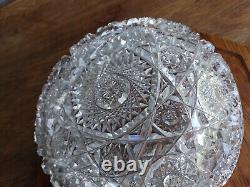 American Brilliant Period Cut Glass 9 Bowl