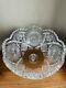 American Brilliant Period Cut Glass Antique Crystal Footed Bowl 10 X 5.5
