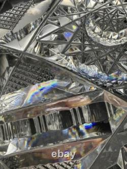 American Brilliant Period Deep Cut Glass Crystal Bowl Irving Juliette Pattern