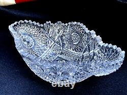 American Brilliant Period Glass Cut Bowl