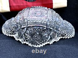 American Brilliant Period Glass Cut Bowl