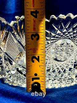 American Brilliant Period Glass Cut Bowl