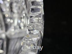 American Brilliant Saw Tooth Rim Cut Crystal Glass Bowl 8 1/4 Round