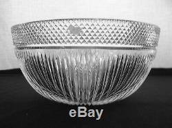 American Brilliant cut glass bowl in Libbey's Radiant pattern Scarce design