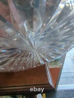 American brilliant cut glass Crystal Floral Jug Pitcher & 4 Tumbers Old Fashion