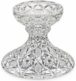 Antique 1880s American Brilliant Cut Crystal Punch Bowl Set 11 Cups Pedestal